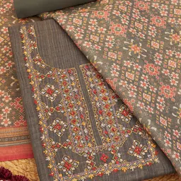 Soch Printed Linen Unstitched Dress Material-image-82