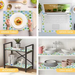 Aura Green Set of 1 Regular Shelf Liner Organisers image 5