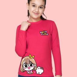 NUSYL Girls Printed T-shirt-picture-37