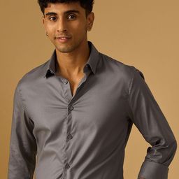 Espanshe Slim Fit Pure Cotton Casual Shirt-image-31