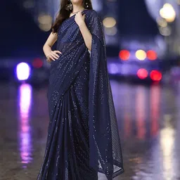 DIVASTRI Embellished Sequinned Saree-picture-47