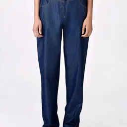 GENES - Lecoanet Hemant Women Relaxed Chambray Trousers-image-38