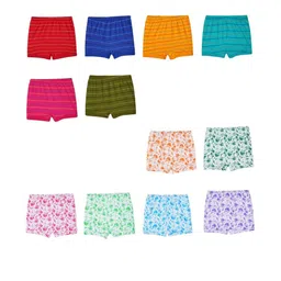 VIRUKSHAM Girls Pack Of 12 Printed Mid Rise Briefs-picture-6