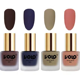 VOLO Set of 4 Velvet Dull Matte Nail Polish - 8 ml Each - 2-31-37-38-image-50