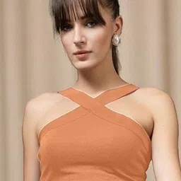 OOMPH! FACTOR Women Fitted Crop Top-picture-0