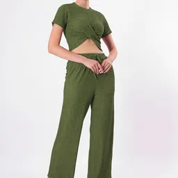 clobug Self Design Round Neck Top With Trouser-picture-23