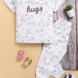 Toonyport Boys Printed Round Neck Pure Cotton T-Shirt With Jogger-40
