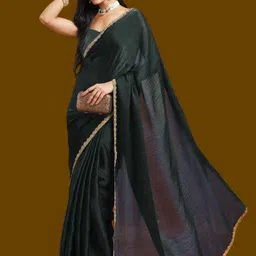 LOROFY Embroidered Tussar Saree-picture-41