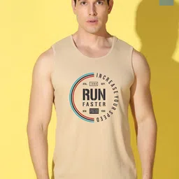 WOOSTRO 2-Pcs Printed Combed Cotton Innerwear Vests VWS26(RUN RUST)(RUN LGTGREEN)-22