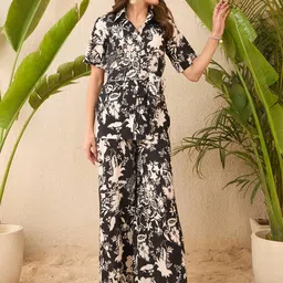 IMANA Floral Printed Pure Cotton Shirt With Trousers Co-Ords-picture-9