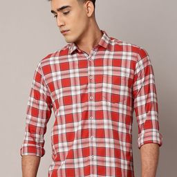 TQS Men Shepherd Checks Opaque Checked Casual Shirt-image-10