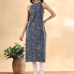 Anouk Women Floral Printed Round Neck Kurta-image-86