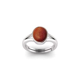 todani jems 7.25 Ratti Silver Plated Adjustable Sunstone Sangsitara Gemstone Natural Birthstone Stone Ring-picture-13