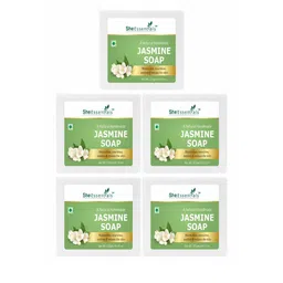 She Essentials Set Of 5 Natural Jasmine Soap - 125 g Each-3