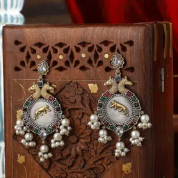 VENI Contemporary Jhumkas Earrings-picture-47