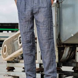 House of Koala Unisex Relaxed Fit Textured Original Regular Trousers-image-3