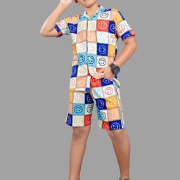 US Fly Boys Printed Shirt With Shorts Clothing Set-image-30