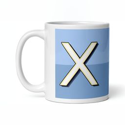 Mr UVD White & Blue Printed Ceramic Matte Mugs Set of Cups and Mugs-image-88