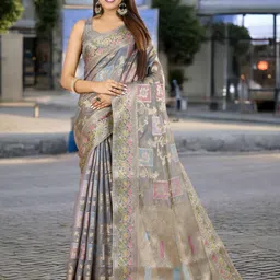 Mitera Woven Design Zari Banarasi Saree-image-53