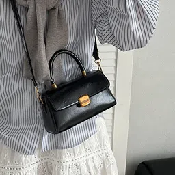LULU & SKY Women Solid Bucket Satchel Bag-28
