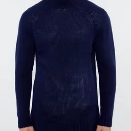 Trendyol Men Self Design High Neck Acrylic T-Shirt-image-41