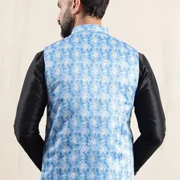 Anouk Geometric Printed Nehru Jacket image 3