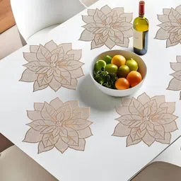 TANLOOMS 6 Pcs Cut Work Design Table Placemats-image-10