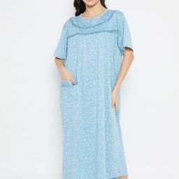 Camey Floral Printed Maxi Nightdress-image-13