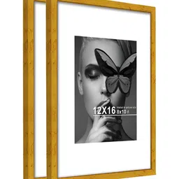 Art Street Gold-Toned Set of 2 Wood Wall Photo Frames for Certificate & Home Decor-41