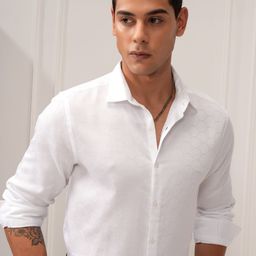 HIGHLANDER Men Slim Fit Opaque Casual Shirt-image-81