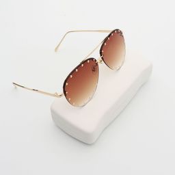PELLE LUXUR Women Aviator Sunglasses with UV Protected Lens PL25GS140-image-14