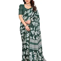 Moda Rapido Floral Printed Saree with Elegant Lace Border-picture-28