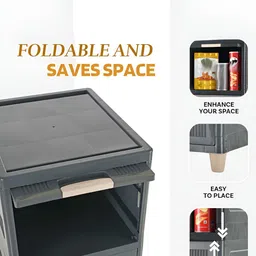 RUBOXA Grey Set of 4 Regular Drawer Organiser Organisers image 3