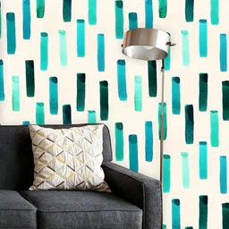 ArtzFolio Printed UV-Resistant Anti-Bacterial Abstract Watercolor Lines Peel & Stick Wallpaper-image-41