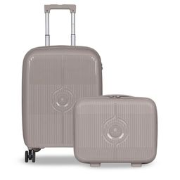 Polo Class Textured Hard Sided Large Trolley Bag With Vanity-22