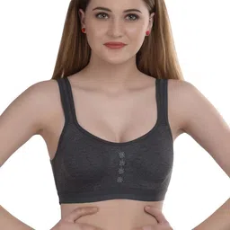 Samvar Grey Cotton Non-Wired Non Padded Minimizer Bra-picture-43