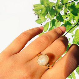 GenZcomplex Gold-Plated Brass Finger Ring-image-86