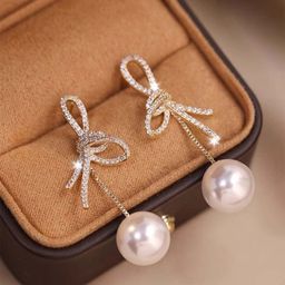 Softwrap Gold-Plated Cubic Zirconia Studded & Beaded Spherical Drop Earrings-24