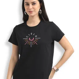 JOLGER Women Premium Combed Cotton Graphic Printed T-shirt-image-97