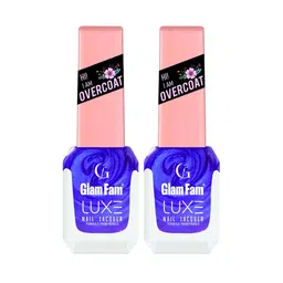 GlamFam Set Of 2 Glossy Finish Luxe Nail Lacquer - 12 ml Each - Unicorn - 56-2