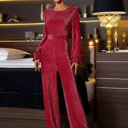 bebe Women Basic Jumpsuit-image-25