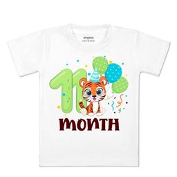 Arvesa Kids Printed Extended Sleeves Applique T-shirt-image-75