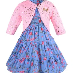 Wish Karo Print Georgette A-Line Dress-image-58