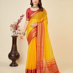Suha Embellished Woven Design Zari Kota Saree-image-17