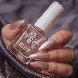 nails & more Gel Shine Argan Oil Metallic Long-Wearing Nail Polish 10ml Metallic Copper 10-62