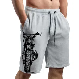Hotfits Men Graphic Printed Mid-Rise Shorts-image-22