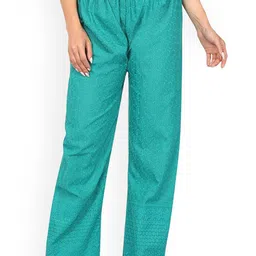 SRISARAS Women Paisley Printed Cotton Mid-Rise Trousers-image-61