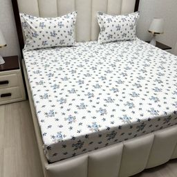 Pure Decor Royal Passion White Pure Cotton 380 TC Queen Bedsheet Set-2.28 m x 2.54 m-image-48