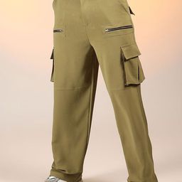 Campus Sutra Men Comfort Cargos Trousers-picture-46