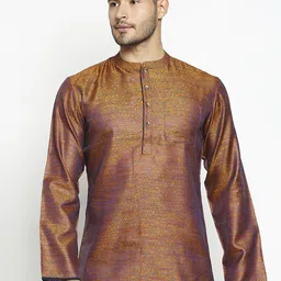Arch element Men Floral Printed Festive Cotton Straight Kurta-picture-39